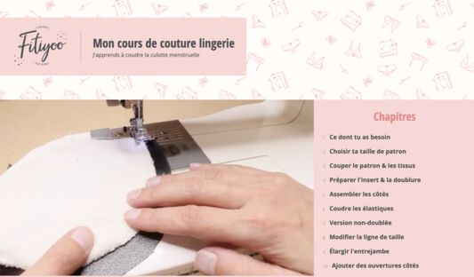 coudre une culotte de règles avec boutons pressions