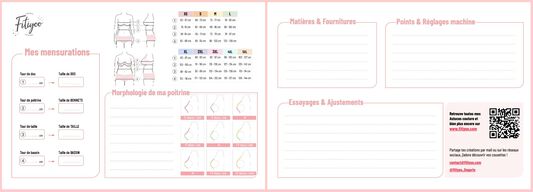 fiche mémo prise de mesures lingerie Fitiyoo