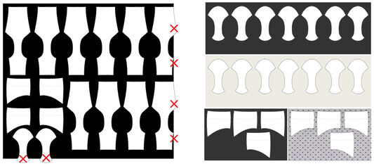 placement patron culotte de règles